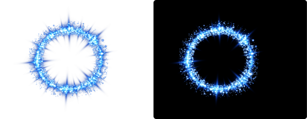 Hd transparent Spiral lighting effects 