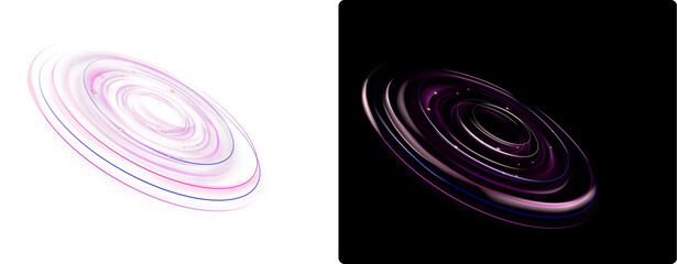 Hd transparent Spiral lighting effects 