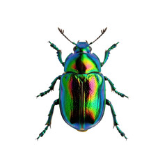 Iridescent Rainbow Scarab Beetle