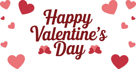 Happy Valentine's Day typography design