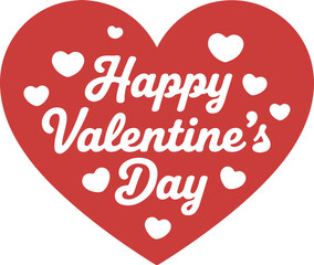 Happy Valentine's Day typography design