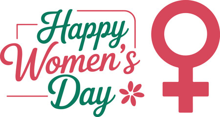 International Women's Day Typography design