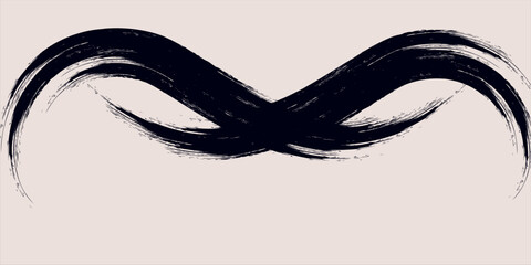 white black brush Car sticker wrap pattern banner abstract sporty lines black white color combination grunge brush pattern racing motorsport design, Eps 10, Vector Illustration. © Ulfatun