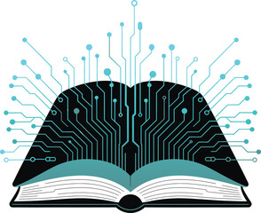 Digital knowledge and learning: an open book infused with circuit board technology
