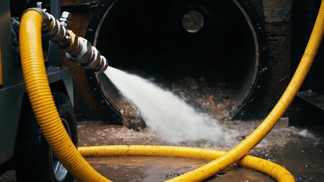 Satisfying Hydro Jetting: Extreme High-Pressure Sewer Pipe Cleaning!