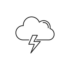 Cloud Icon &ndash; Weather and Technology Symbol
