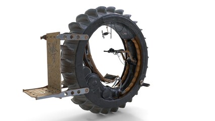 desert monowheel bike © Masihullah