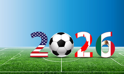 Fussball Soccer Background 2026 © MH