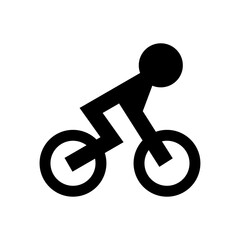 a picture of a person riding a bicycle