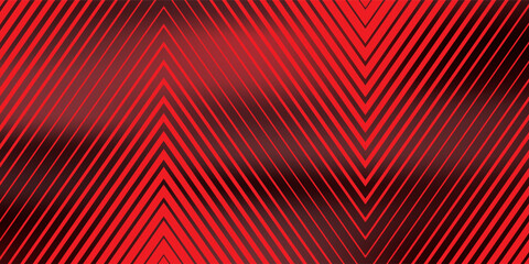Red arrows background. Abstract triangle gradient wallpaper. Repeated arrow stripes backdrop for flyer, banner, poster, presentation. Thin to thick linear game or sport texture. Vector masculine bg © AMERA AINUN MAHYA