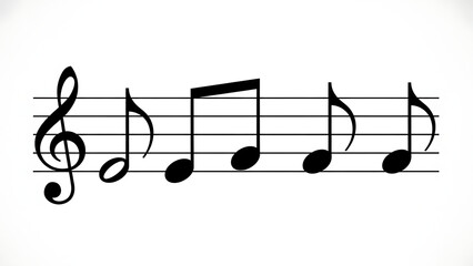 Musical notes on staff