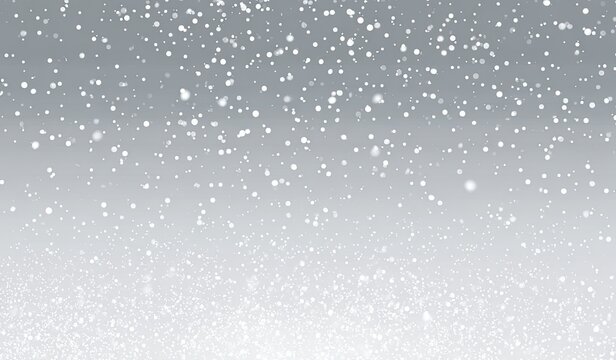 Snow falling against a gradiated grayscale backdrop