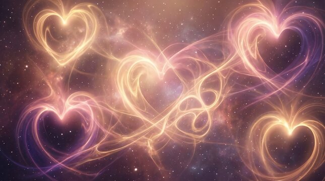 The glowing energy of the heart chakra radiating love and healing in Reiki.
