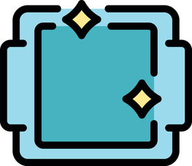 Clean surface gleaming with sparkles, representing hygiene, purity, and meticulous cleaning