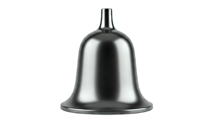 Sleek Black Bell Shape Sculpture
