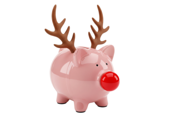 Shiny Red Christmas Ornament Decorated with Golden Snowflakes