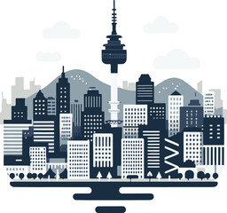 Obraz premium Seoul skyline