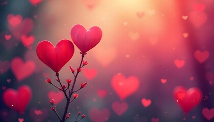 Colorful heart background in multiple vibrant tones, romantic and cheerful atmosphere. Perfect for Valentine’s Day, love, or wedding design concepts.