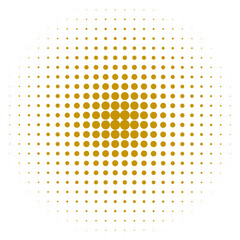 Modern Gold Halftone Effect