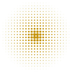 Modern Gold Halftone Effect