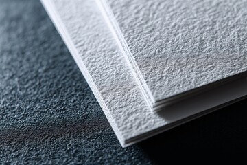 Fototapeta premium Macro Shot of White Textured Paper Sheets