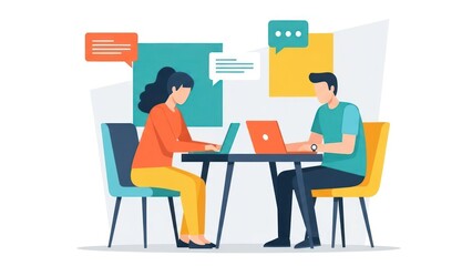 business people working together