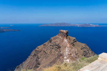 Skathos Rock, Imerovigli, Santorini, Greece