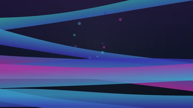 Abstract digital animation with vibrant flowing lines and glowing particles