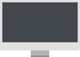 Computer PC monitor web icon vector in flat style