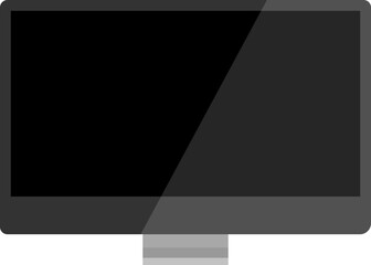 Computer PC monitor web icon vector in flat style