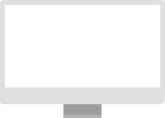 Computer PC monitor web icon vector in flat style