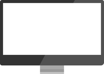 Computer PC monitor web icon vector in flat style