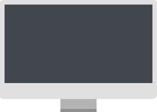 Computer PC monitor web icon vector in flat style