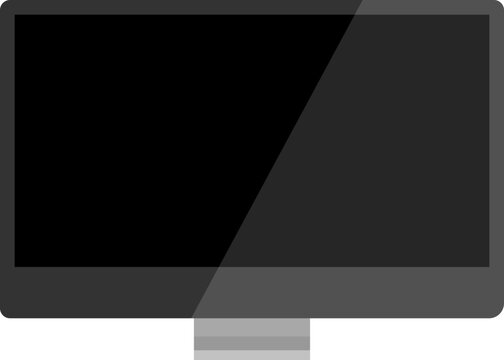 Computer PC monitor web icon vector in flat style