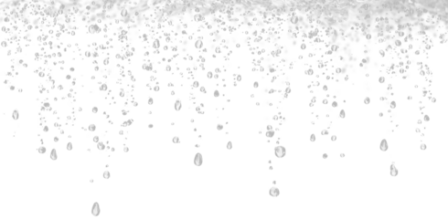 Water Drops and Wet Rain Splash Isolated on Transparent Background PNG