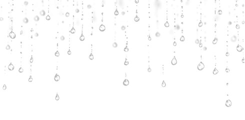 Realistic Water Droplets Rain Splash Transparent Background