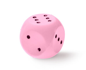 Dice isolated on transparent background