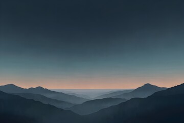 Muted blue gradient with soft light opening