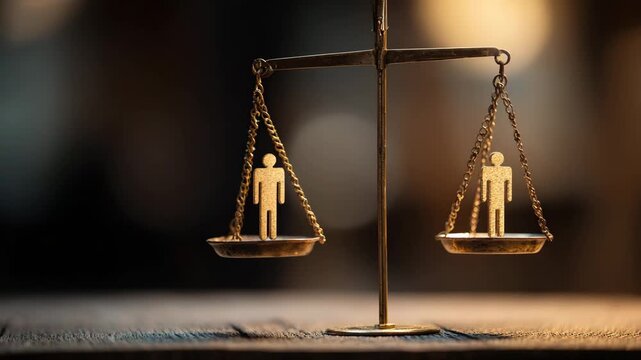 Justice Scale Balancing the concepts of fairness and equality