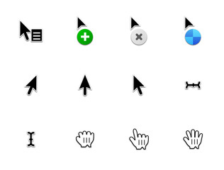 Modern Mouse Cursor and Status Icon Set