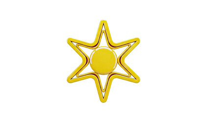 Yellow Star Fidget Spinner