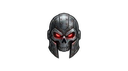Futuristic Spartan Skull Cybernetic Helmet Esports Logo