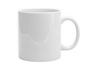 White ceramic mug isolated on transparent background isolated on transparent background