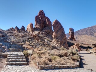 Roques de Garc&iacute;a dans le parc national du Teide sur les &icirc;les Canaries en Espagne