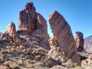 Roques de Garc&iacute;a dans le parc national du Teide sur les &icirc;les Canaries en Espagne