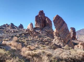 Roques de Garc&iacute;a dans le parc national du Teide sur les &icirc;les Canaries en Espagne
