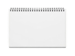 Blank spiral notebook isolated on transparent background isolated on transparent background