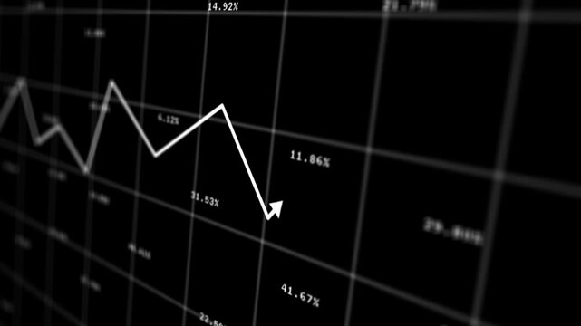 Index arrow line move economic analysis and investment stock market line chart displaying price growth abstract.