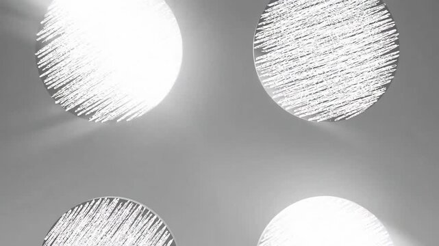 Abstract background featuring a pattern of white circles with hand-drawn scribble textures.