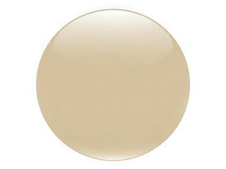 Smooth beige circle isolated on transparent background isolated on transparent background